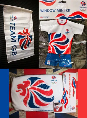 Official Team GB Olympic 2012 Memorabilia Collectable London Union Jack Car Flag • £16.99