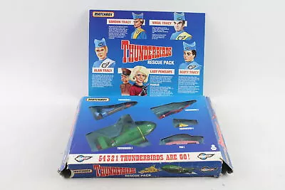Matchbox Thunderbirds Rescue Pack Diecast Fab 4 IR Iconic Film TV Boxed Original • £0.99