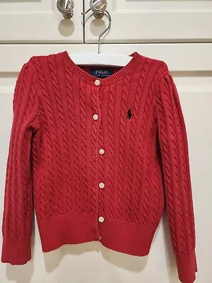 Ralph Lauren Girls Cardigan Size 4 Years VCG • $21