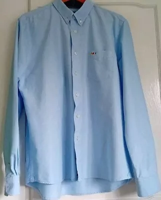 Mens Quba:sails Blue Long Sleeved Shirt Size Xl • £12