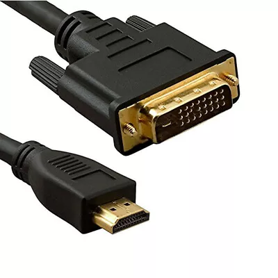 DVI To HDMI Cable Cord Wire 10FT 10 Feet For HDTV PC Monitor Computer Laptop New • $9.29