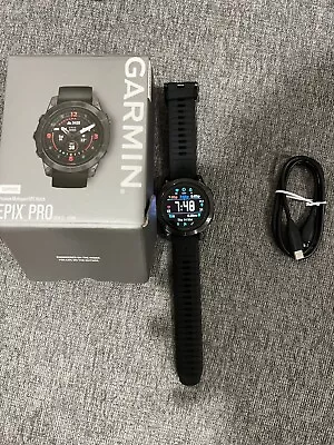 Garmin Epix Pro (Gen 2) Sapphire Edition GPS Watch With Silicone Band • $670