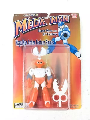 NEW SEALED 1995 CAPCOM Bandai Mega Man Cutman Action Figure Vintage Nintendo • $74.99