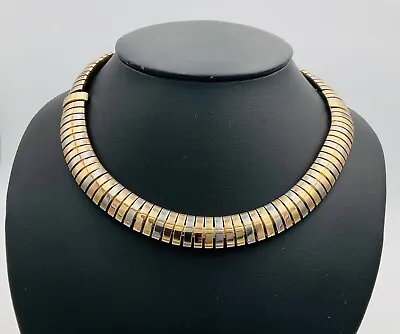 Cartier 18K Tri Gold Necklace 16” Or Two Bracelets Ladies  Tubogas  Vintage 1940 • $22500