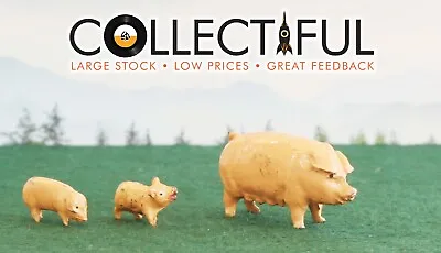 Vintage Lead Figure - Farm Series - Adult & Baby Pig - 2 Pigletts 🔥428 • $21.99
