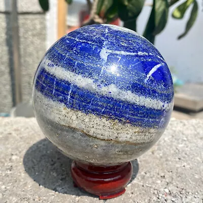 1.94LB Natural Lapis Lazuli Jasper Quartz Sphere Crystal Ball Reiki Healing • $0.99