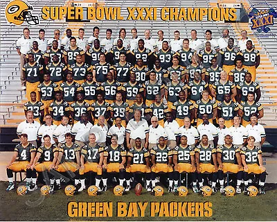 1996 Green Bay Packers Nfl Football Team 8x10 Photo Super Bowl 31 Champs #1 Rare • $5.57