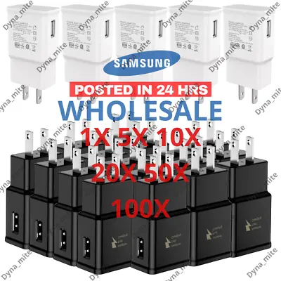 Wholesale Bulk Adaptive Fast USB Wall Charger Block Power Adapter For Samsung • $8.50