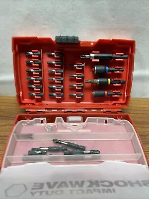 Milwaukee Shockwave Impact Duty Driver Bit Set With Case Plus Extras 48-33-4401 • $19.99