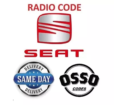 ✅SEAT RADIO CODE - Anti Theft Code - PIN DECODE UNLOCK SERVICE ALL RNS & RCD ✅ • £6.49
