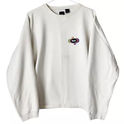 MOSSIMO X VINTAGE 90s Spell Out Logo Crewneck In Ecru Size XL • $24.49