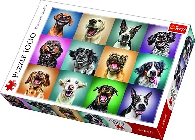 £8.99 • Buy Trefl 1000 Piece Adult Large Assorted Funny Dog Pet Portraits Jigsaw Puzzle NEW