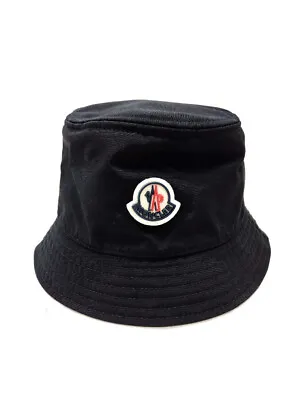 Authentic MONCLER Hat  Black Poliester Size Small . • $269.99