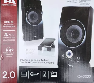 CA Computer Speakers (CA2022R) With Power Cord - Wired • $24.95