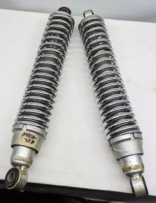 Vintage Betor Motorcycle Rear Chrome Spring Shocks Pair • $129