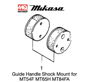 Shock Mount (1 Piece) For Multiquip Mikasa MT54F MT65H MT84FA Rammers 351337070 • $59.48
