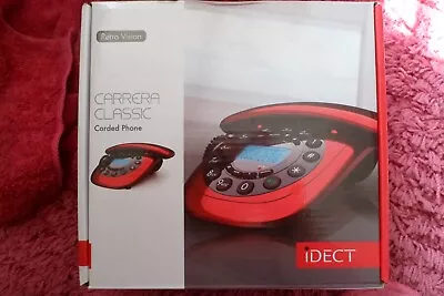 Idect Carrera Classic Corded Red Telephone***bnib****new****** • £14.99