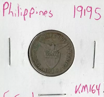 Coin Philippines (US Admin) 5 Centavos 1919 S KM164 • $8.29