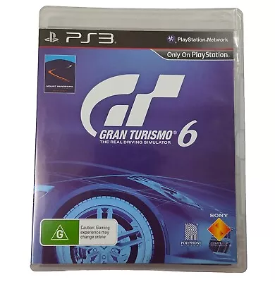 Gran Turismo 6 Sony PlayStation 3 PS3 Game PAL Complete With Manual Tested VGC  • $18.98