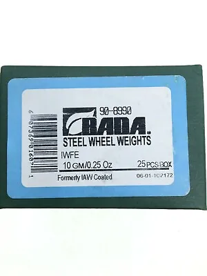 NEW Bada IWFE IAW Steel Wheel Weights For IW Flange Wheels 10 Gram (25 Pcs) • $12.99