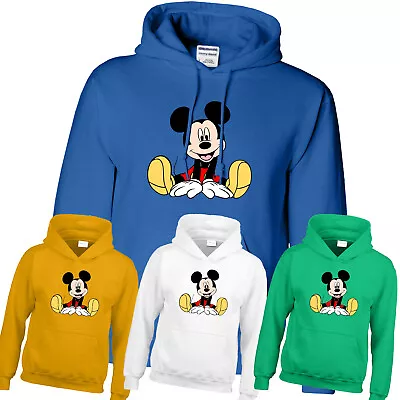 Disney Mickey Mouse Kids Hoody Mens Boys Girls Funny Cartoon Unisex Gift Hoodie • £13.99