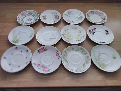 Vintage Mismatched China  Saucers X 12. Set4 • £10