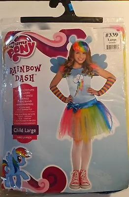 My Little Pony RAINBOW DASH Halloween Costume CHILD LARGE 12-14 Yrs (6 Pc) NEW • $29.99