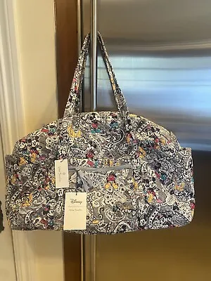 Vera Bradley Large Travel Duffel In Disney Mickey Mouse Piccadilly Paisley  NWT • $95