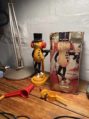 1970s Vintage Famous Mr Peanut 12'' PEANUT BUTTER MAKER Figure Novelty  • $28