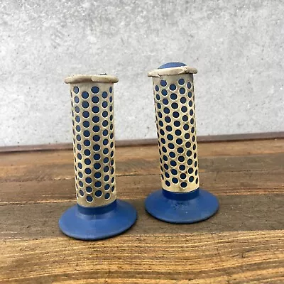 Old School BMX Grips Blue White OG 1980s Vintage Survivor Fuan Taiwan • $34.99