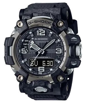 Casio G-Shock Mudmaster Tough Solar Radio Black Carbon Core Watch - GWG-2000-1A1 • $529