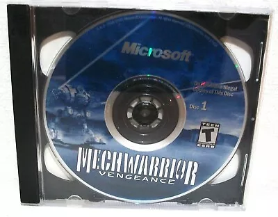 Mechwarrior Vengeance PC CD-ROM Computer Game 2000 Microsoft *USED* 2 CD's • $7.50