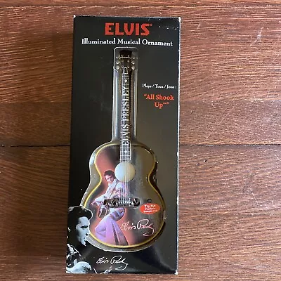 Santa Best Elvis Presley Musical Guitar Ornament Plays  All Shook Up” Works • $27.60