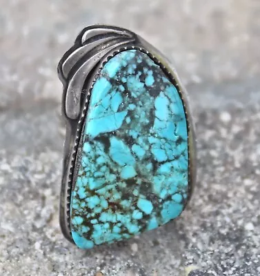 CLEARANCE!!! Size 6 Turquoise Ring /  Stone From #8 Mine In NV. • $30