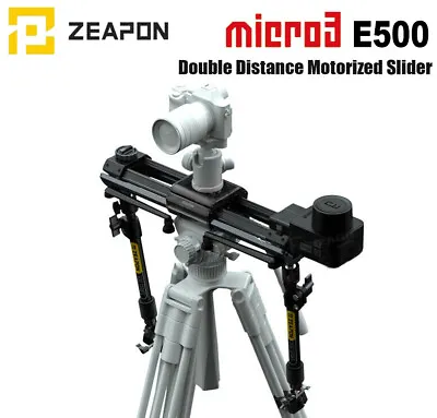 ZEAPON Micro 3 E500 Motorized Slider DSLR Camera Video Double Distance Portable • $530