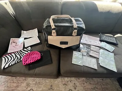 Large Mary Kay Consultant Lot Tote Makeup Bag Organizer Plus Samples! Book • $34.99