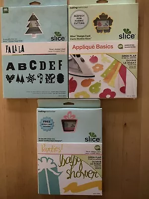 Slice Design Cards Appliqué Basics Fa La La Parties Lot Of 3 See Pics New • $25.88