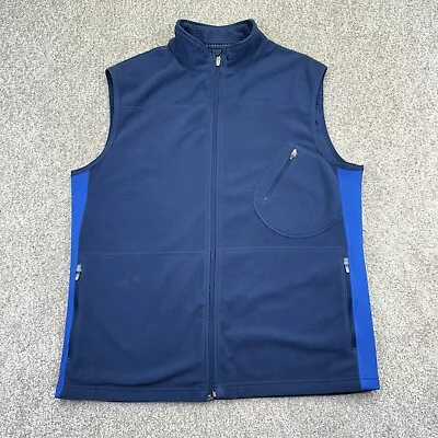 Nike Sphere Thermal Vest Size XL Mens Fleece Full Zip Up Sleeveless Jacket Blue • $34.99