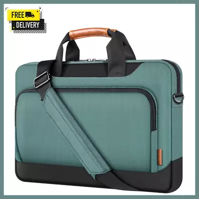 DOMISO 17-17.3 Inch Laptop Shoulder Bag Sleeve Case With Strap Compatible With • £32.79