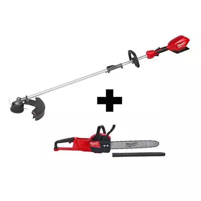 Milwaukee QUIK-LOK String Trimmer 16  + Chainsaw 16  Combo 18V Li-Ion Brushless • $579.79