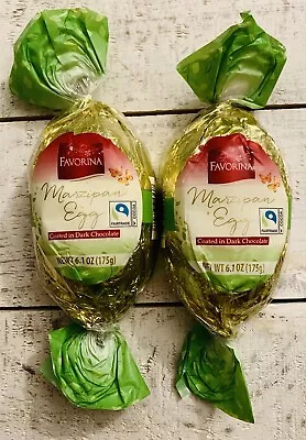 Favorina Marzipan Easter Eggs Dark Chocolate 2x175g Great Gift! Ships FAST! • $12.95