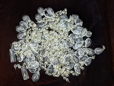 2.2 Kg Of Vintage Crystal Chandelier Drops • £10