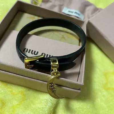 Miu Miu Bracelet Madras Moon Black 3 • $120