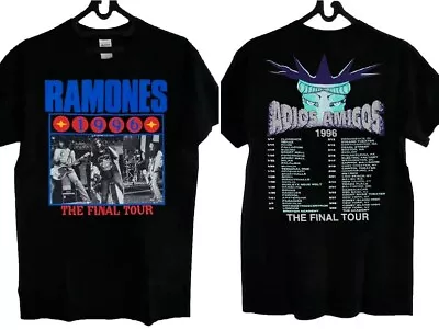 Vintage Ramones Adios Amigos The Final Tour 1996 T-Shirt Size S-3XL • $9.95
