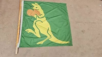 Vintage Boxing Kangaroo Flag.  850mm X 850mm • $99