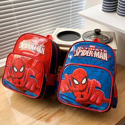 Back To School Boys Girls Child Backpack Spider-Man Cartoon Toddlers School Bag • £9.71