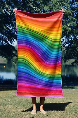 Microfibre Super Soft Beach Towel Sand Free Quick Dry Travel Gym Swimming Towels • $14.99