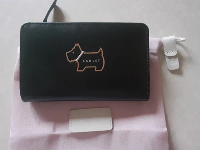 £28.99 • Buy Radley Black Leather Purse & Cover Bag