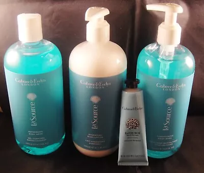 CRABTREE & EVELYN Lot LA SOURCE BODY WASH + HAND WASH + LOTION + HAND THERAPY • £45.58