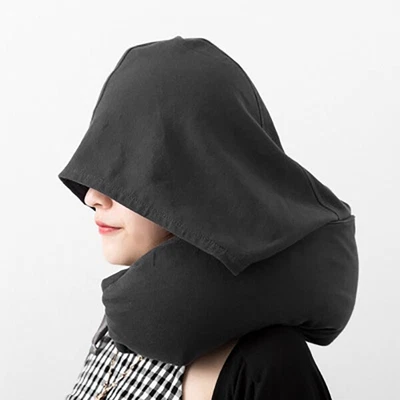 $20.99 • Buy U Shaped Car Neck Pillow Hat Travel Body Pillows With Car-Black J9G3